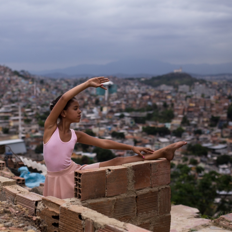 Ana de Diego's IMPACT series. A young girl stares off into the distance.